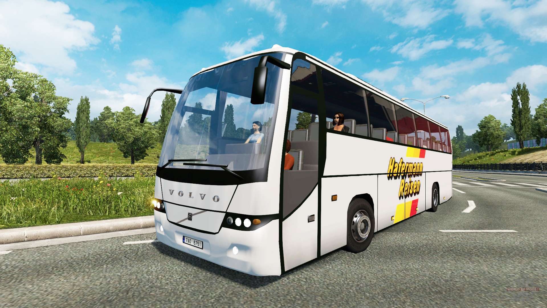 euro truck simulator 2 volvo bus mod