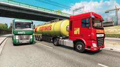 Painted truck traffic pack v2.5 for Euro Truck Simulator 2