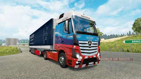 Painted truck traffic pack v3.2 for Euro Truck Simulator 2