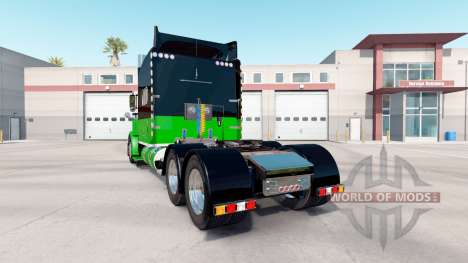 Skin Black & Green for the truck Peterbilt 389 for American Truck Simulator
