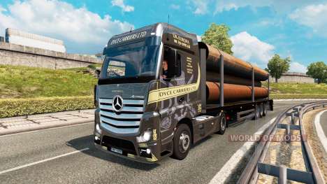 Painted truck traffic pack v2.8 for Euro Truck Simulator 2