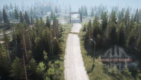 Forest road 2 for Spintires MudRunner