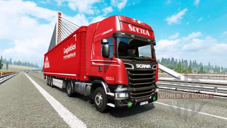 Painted truck traffic pack v2.9 for Euro Truck Simulator 2