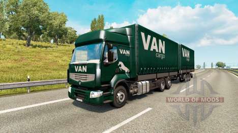 Tandem truck traffic v1.6.1 for Euro Truck Simulator 2