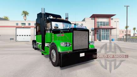 Skin Black & Green for the truck Peterbilt 389 for American Truck Simulator