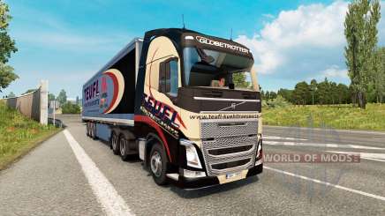Painted truck traffic pack v2.8 for Euro Truck Simulator 2