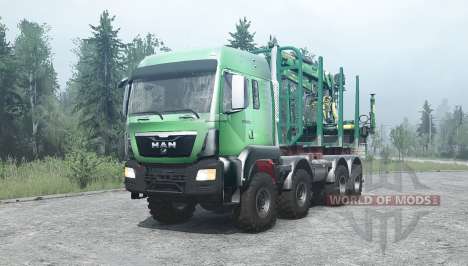 MAN TGS 8x8 for Spintires MudRunner
