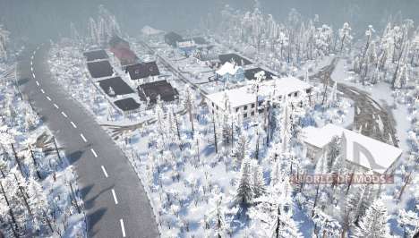 The open spaces of the villages for Spintires MudRunner