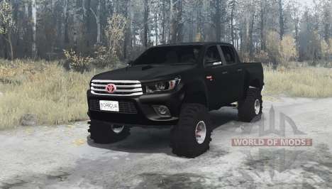 Toyota Hilux Double Cab 2016 v2.0 for Spintires MudRunner