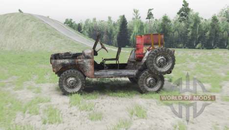UAZ 469 rusty for Spin Tires
