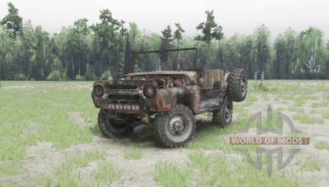 UAZ 469 rusty for Spin Tires