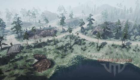 Among the rocks and conifers v1.1 for Spintires MudRunner