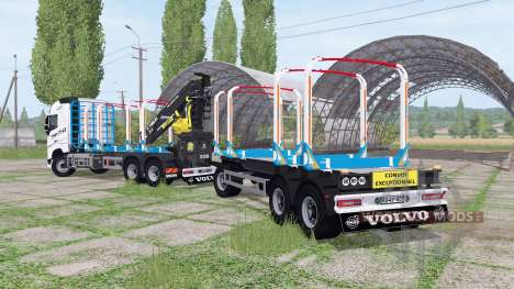 Volvo FH16 750 6x4 Globetrotter Timber Truck for Farming Simulator 2017