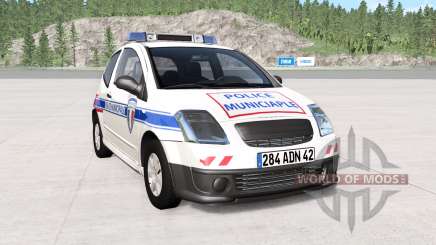 Citroen C2 police skins pack for BeamNG Drive