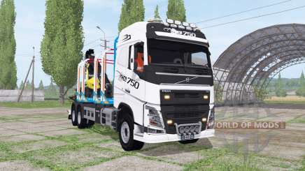 Volvo FH16 750 6x4 Globetrotter Timber Truck for Farming Simulator 2017