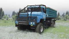 KrAZ 260 4x4 moderately-blue for Spin Tires