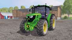 John Deere 6170R lime green for Farming Simulator 2015