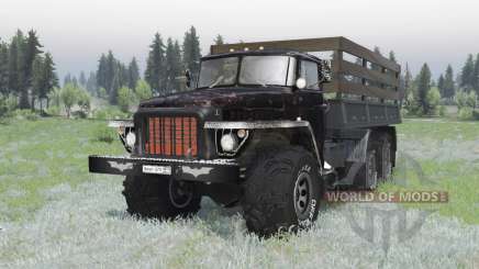 Ural 375 6x6 black for Spin Tires