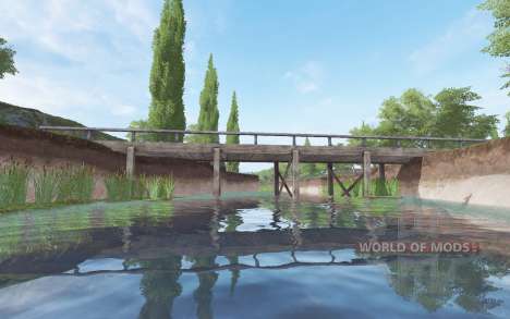 Wooden bridge for Farming Simulator 2017