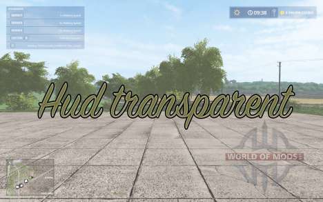 Hud transparent for Farming Simulator 2017