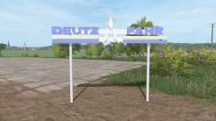 Deutz-Fahr 3D plate for Farming Simulator 2017
