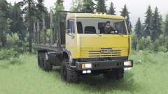 KamAZ 65111 moderately yellow for Spin Tires