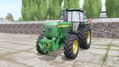 John Deere 4755 double wheels for Farming Simulator 2017
