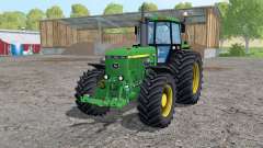 John Deere 4455 twin wheels for Farming Simulator 2015