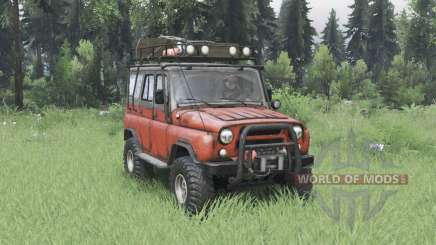 UAZ 31514 moderately red for Spin Tires