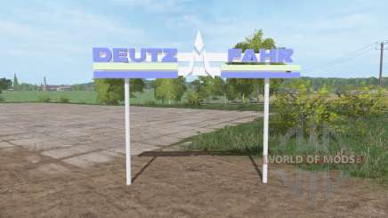 Deutz-Fahr 3D plate for Farming Simulator 2017