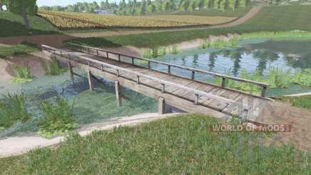 Wooden bridge for Farming Simulator 2017