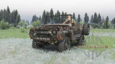 Rusty UAZ 469 v1.3 for Spin Tires