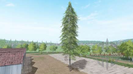 Cut down tall fir for Farming Simulator 2017