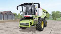 Claas Lexion 780 yellow-green with headers for Farming Simulator 2017