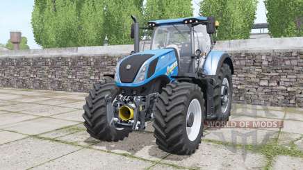New Holland T7.290 Heavy Duty bright blue for Farming Simulator 2017