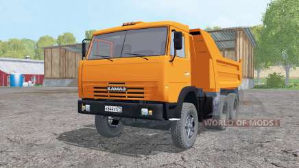 KamAZ 55111 2002 bright orange for Farming Simulator 2015