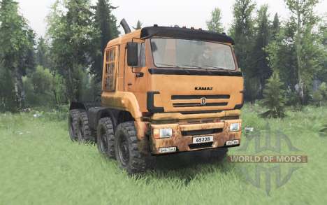 KamAZ 65228 for Spin Tires