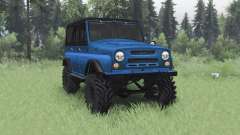UAZ 469 blue v1.1 for Spin Tires