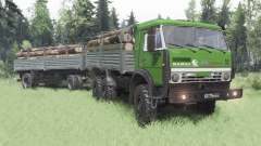 KamAZ 5350 green for Spin Tires