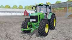 John Deere 7530 Premium double wheels for Farming Simulator 2015