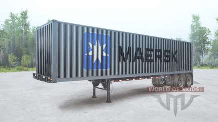 The all-metal semitrailer Maersk for MudRunner