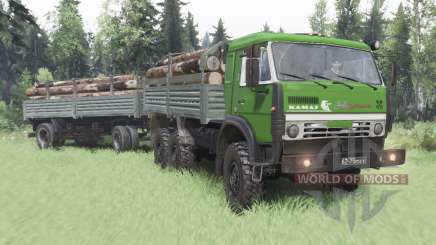 KamAZ 5350 green for Spin Tires