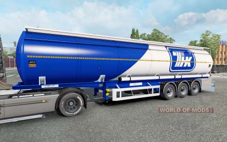 The semitrailer-tank for Euro Truck Simulator 2