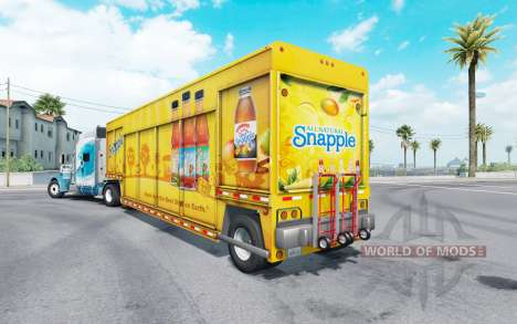 Semi-trailer for transportation of drinks Mickey for American Truck Simulator