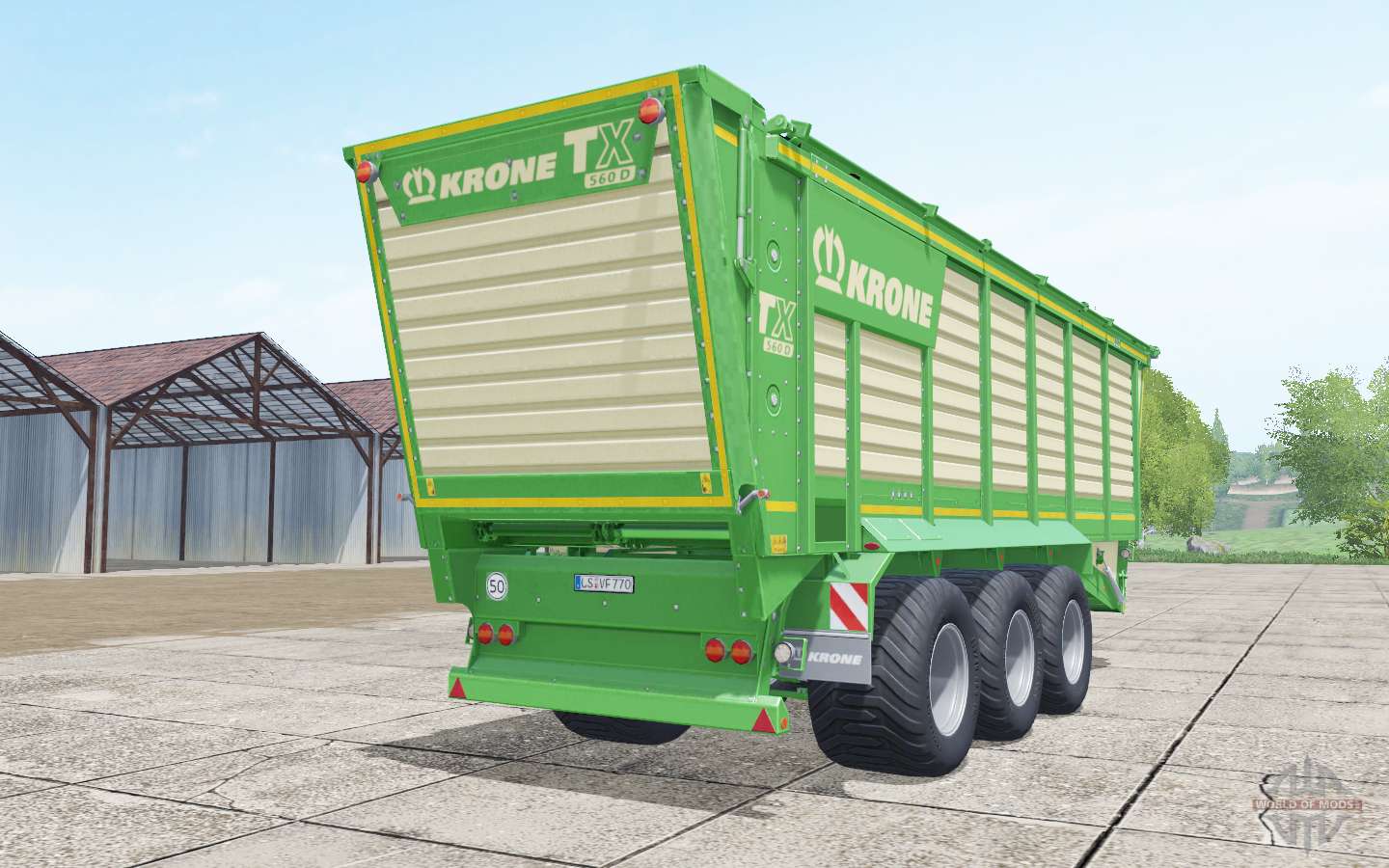 Krone Tx 560 D Lime Green For Farming Simulator 2017 1081