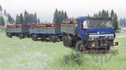 KamAZ 5350 dark blue for Spin Tires