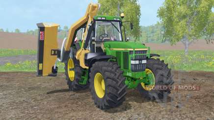 John Deere 7810 with municipal mower for Farming Simulator 2015