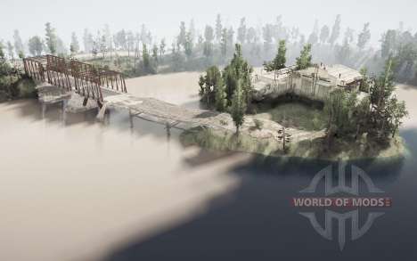 The road and forest for Spintires MudRunner