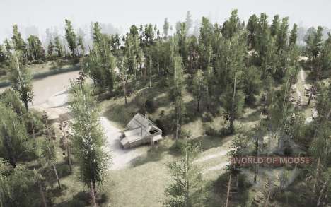 The road and forest for Spintires MudRunner