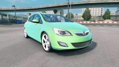Opel Astra (J) 2010 medium spring green for Euro Truck Simulator 2